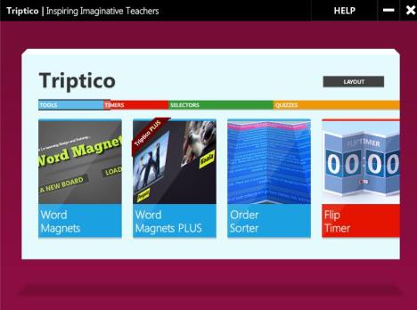 Figure 1 - Triptico App Launch Screen