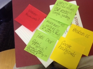 Fig.2: Takeaway messages – participants were asked to note down which tools, ideas or concepts they will definitely use (green), maybe use (yellow) and probably not use (red).